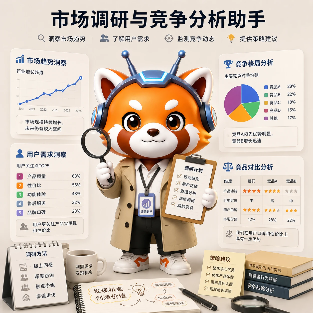 市场调研与竞争分析助手 的封面